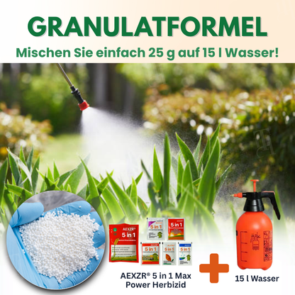 AEXZR® 5 in 1 Herbizid Maximalstärke⚡ Sichtbare Ergebnisse in 6 Std | Haustiersicher 🛡️
