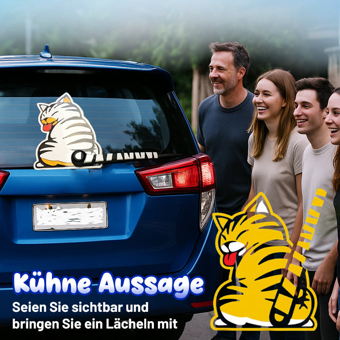 😊Offizieller Shop | AEXZR® Auto-Heckwischer – Charmanter Schwanzwedel-Aufklebe