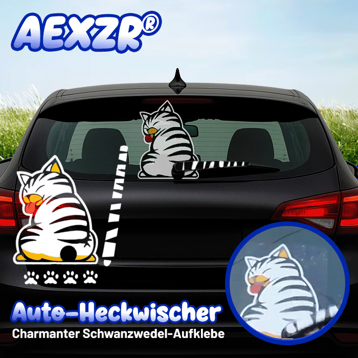 😊Offizieller Shop | AEXZR® Auto-Heckwischer – Charmanter Schwanzwedel-Aufklebe